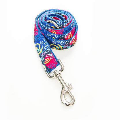 Dog Collar Pet Leash Dog Bow Set