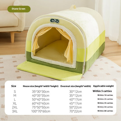 Cozy Autumn & Winter Dog Bed