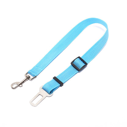 Fixed Strap Polyester Dog Leash & Car Seat Belt