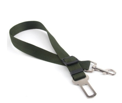 Fixed Strap Polyester Dog Leash & Car Seat Belt