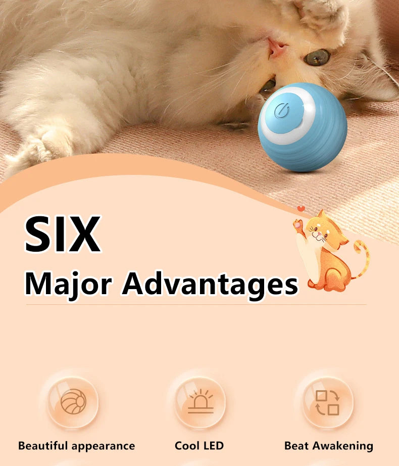 Smart Interactive Cat Rolling Ball