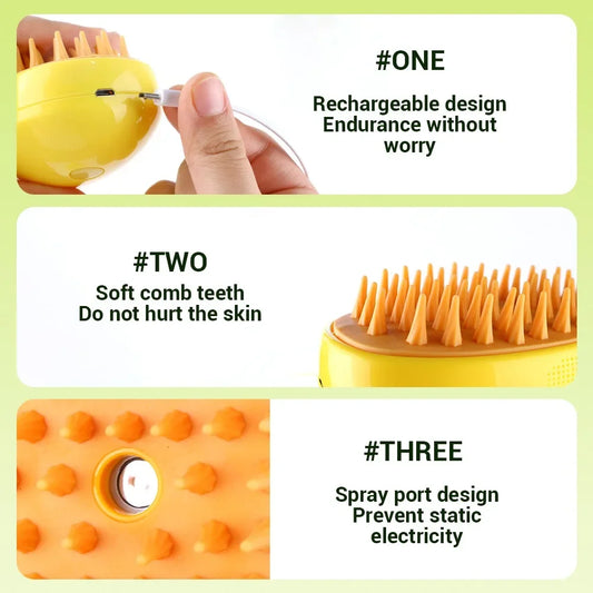 Electric Pet Grooming Brush