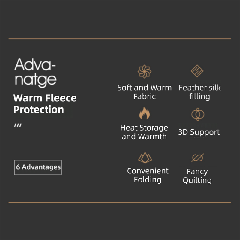 Superior Insulation Khaki Dual-Sided Pet Sleeping Mat(120X60CM) for Dogs & Cats - 3D Thickened Support & Durable Wavy Quilting, Reversible Lamb Velvet & Brushed Cotton Bed