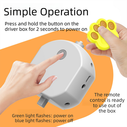 Yellow Durable TPU Smart Interactive Electric Pet Toy Ball - Automatic Bouncing Dog & Cat Chew Toy, Shaking Smart Activated