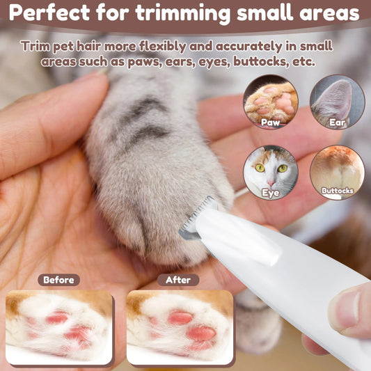 Pets Trimmer-Hair-paws- With LED Light Fully Waterproof